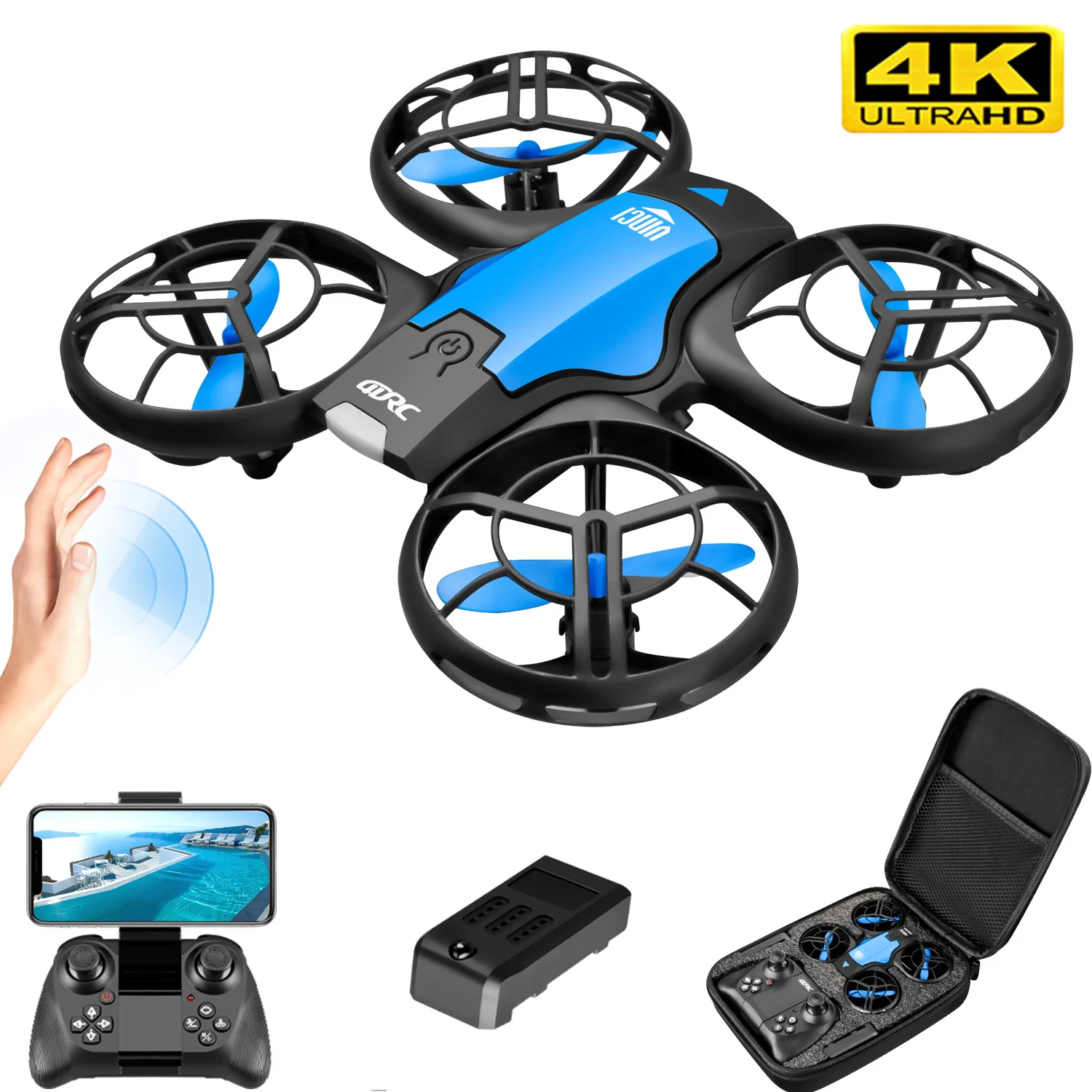 Drone Camera Hd - Nuevo Mini Dron V8 4K Profesional